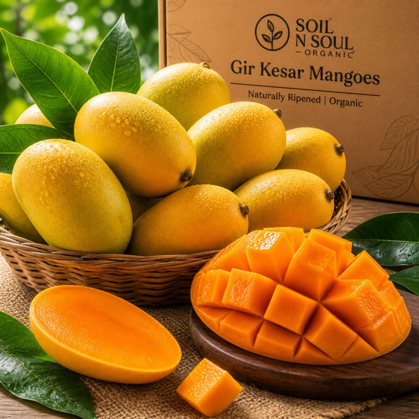 Premium Gir Kesar Mango (Tree Ripen)
