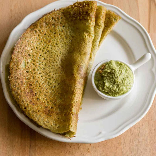 Sprouted Moong Pesarattu