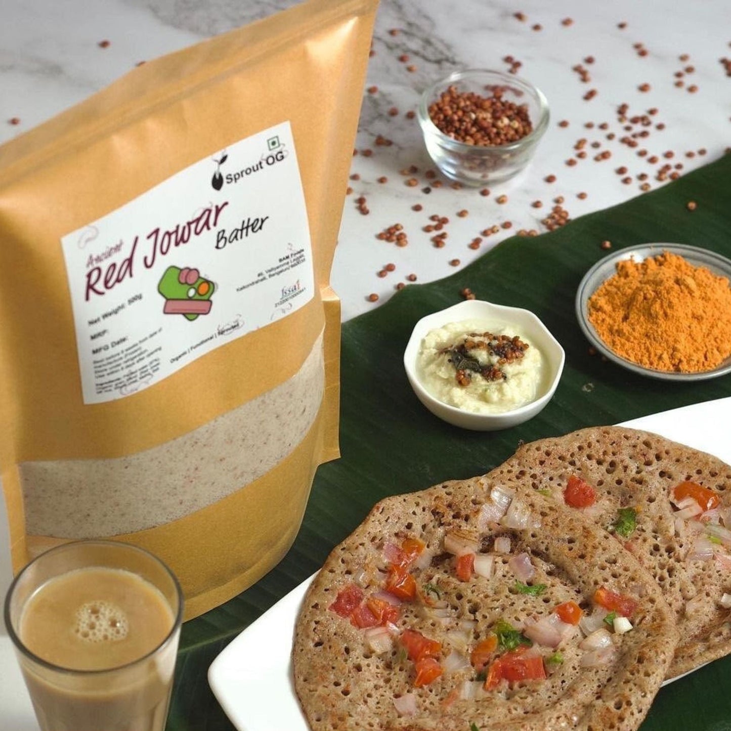Red Jowar Idli - Dosa Batter